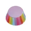 100PCS/set Shape Liner Box Cake Baking Muffin Paper Cup Party Tray Mold Decoration Rainbow