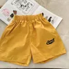 Trousers 2024 Summer Boys' Pants Girls' Shorts Quarter Korean Children's Middle Beach Kids Clothes
