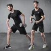 Men's Thermal Underwear Men Sport Set Fitness Shirt Running Training Pants