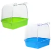 Autres fournitures d'oiseau 2pcs Créative Bathing Tubs Practical Baign Down Random Couleur