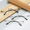 Sunglasses Frames Unisex Metal No Lens Half Decoration Eyewear Glasses Frame Pography Eyeglasses