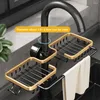 Kitchen Storage Tidy Accessory Organizer Sink Drain Rack Space Saving Faucet Holder Sponge Brush Towel For Home