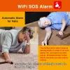 Botão Wi -Fi Botão de pânico para idosos Dispositivos idosos de alerta de outono de emergência