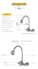 304 stainless steel into wall and cold double hole sink universal pipe shower water rotary kitchen faucet 240325