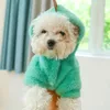 Abbigliamento per cani Autunno inverno con cappuccio con cappuccio per cuccioli per cagnolini per cappotto per costumi per vento