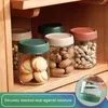 Storage Bottles 4 Pcs Kitchen Jars 350ml Glass Jar With Screw Lid Containers For Overnight Oats Condiment Box