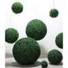 Fleurs décoratives plante artificielle topiaire de simulation de balle verte décoration verte pour jardin de jardin de jardin de jardin à la maison