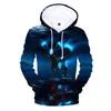 Herrtröjor Fashion Ice and Fire 3D Pullover Tryckt Harajuku Hip Hop Hoodie Casual Long Sleeve 2024