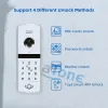 Intercom Jeatone 10inch 1080p WiFi Video Intercom Ev /Tam Dokunmatik Ekran /Tuya Akıllı Kablosuz /Kapı Telefonu RFID, Şifre Kilidi