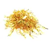 Fiori decorativi 24 pezzi Cheerleader Pom Poms Cheeria metallica con maniglia di plastica per adulti cheerleader per bambini Giallo giallo