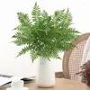 Decorative Flowers Artificial Green Plants Plastic Phoenix Tail Fern Leaves Branch Floral Simulation Plant Fake Flower Home Living Room