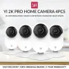 Kameror Yi 4PC Home Pro Camera 2K 3MP WiFi IP Security Surveillance Smart System med Night Vision Baby Monitor på iOS, Android