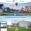 Cameras 8MP 4K WiFi Suppeillance Camera 8x Zoom Duallens PTZ Outdoor Security Security Camera Detect Homme Smart Home CCTV IP VIDEO CAM