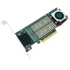 Карты New PCIe To M2 Adapter Card PCIE X8 2 PORT M2 NVME M КЛЮЧ ССД -преобразователь M.2 PCI Express X8 Адаптер VROC RAID CARD ROSER