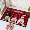 Carpets Christmas Doormat Xmas Gnome Tree Decorative Mat Non Slip Washable Winter