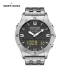 Смотреть North Edge Snow Snow Leopard Мужские спортивные цифровые часы Business Luxury Watch для мужчин водонепроницаемые 50 мл.