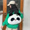 Sacchetti scolastici peluche con zaino per panda regolabile in stile coreano per studenti in stile spalla imbottita cartone animato messicaage all'aperto