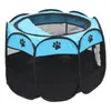 Cat Carriers Octagonal Cage Pet Pen Tent Oxford Bunai Clutch Foldable Dog Delivery Room Kennel Litter