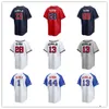 Custom Baseball Jerseys Men women Youth 38 Pierce Johnson 13 Ronald Acuna Jr. 52 Dylan Lee 68 Tyler Matzek 33 AJ Minter 50 Charlie Morton 20 Marcell Ozuna