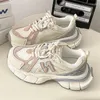 Scarpe casual 2024 Sneaker da corsa in corsa rosa Spring Autumn Autunno Female Lace Up Coppia in mesh traspirante