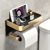 Porta della carta igienica in oro nero Multerrata del bagno Multifunzione WC Porta del telefono Accessori per scaffali per asciugamani per asciugamani 240328 240328