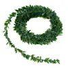 Decoratieve bloemen 7,5 m kunstmatige groene klimop blad planten diy garland plant wijnstok nep gebladerte huisdecoratie outdoor bruiloft feest decor