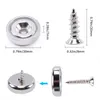 Hooks 0.79"(20mm)Super Strong Cup Magnets Neodymium Countersunk Hole POT Magnet With Screw For Wall Mounting Round