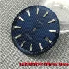 Zestawy Larimoker 33,3 mm Zielone świetliste pokrętło Watch Black/White/Zielone/Blue Dial With Fit NH35 Wybielcie mechaniczne Ruch mechaniczny Niestandardowy logo