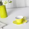 Чашки блюдцы Lotus Leaf Coffee Set Ceramic Ultra-Thin Elegant Creative Cup Simple Tea Mug