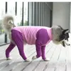 Hondenkleding elastische grote jumpsuit vier poten strakke kleding voor samoyed greyhound anti haar slip overalls pyjama's grote maten huisdieren slijtage