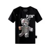 Plein Bear TシャツメンズデザイナーTシャツブランド衣料ラインストーンPP頭蓋