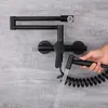 Kitchen Faucets Nickel/chromium Spray Gun Wall Mounted Rotating Folding Faucet