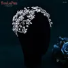 Hair Clips YouLaPan Crystal Flowers Headband For Bridal Handmade Rhinestone Wedding Accessories Woman Party Jewelry Decoration HP617