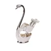 Coffee Scoops Gadget Spoon 6Pcs Decoration Dessert Home Metal Ornament Swan Shaped Base Tableware Tools Supply Useful