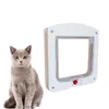 Cat Carriers Controllable Pet Entry And Exit Door For Window Safe Hole Supplies Size S White