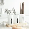 Kök Storage Cooking Tousil Holder Flatware Multifunktionell bordsarrangörsbehållare med dräneringsbas för