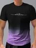 T-shirts masculins T-shirt pour hommes pour hommes Vêtements Summer Fashion Gradient Lettre imprimé HARAJUKU CARQUE CHEP