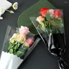 Geschenkverpackung 50 PCs Packing Sleeve Rosenverpackung Eingliedere Plastikbouquet Transparente Blumenverpackung