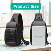 Eurcool multifonction hommes Sac à poitrine pour 9.7 USB Sac à dos sac à main Messenger sacs à bandoulière