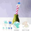 Disposable Cups Straws 6 Pcs Straw Dust Plug Lids Anti-dust Staw Plugs Silicone Covers Dust-proof Silica Gel Adorable Plastic