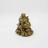 Decoratieve beeldjes Feng Shui Ornament Maitreya Toad Boeddha Figurine Money Fortune Wealth Chinese Golden Frog Home Office Tabletop