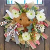 Dekoratif Çiçek Highland İnek Kapısı Çelenk Hoş Geldiniz Çiftlik Evi Başlık Çelenkleri Bahar Ön Sundurma Dekoru Her Mevsimler İçin