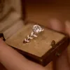 NEETIM 1CT Diamond Rings Ehering für Frauen 925 Sterling Silber mit plattiertem Weißgold -Verlobungsring zertifiziert240327