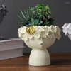 Vasos estilo nórdico garotinha lindas plantas suculentas vaso de decoração de flores de flor coroa de flores dura de decoração de casa presente