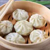 Double Boilers Bamboo Steamer Kitchen Steamed Buns Steamers Dim Sum Basket Home With Lid For Cooking Practical Pot