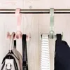 Hangers 4pcs Hanging Rack Plastic Space Saving Bedroom Wardrobe For Bag Belt Closet Storage Organizer Heavy Duty Rotating Handbag Hanger