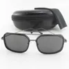 Designer occhiali da sole Designer marca marca opaca con cornice nera lente grigie Donne femminile Sun Glass Uv400 UNISEX con scatola