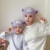 Towel Dry Hair Cap Female Parent Child Coral Plush Cartoon Animal Embroidery Bathing Absorbent Quick Drying Headband