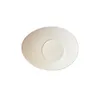 Plates Pure White Oval Thread Special-shaped Shallow Plate High-end El Restaurant Club Ceramic Tableware Flat