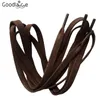 Hangers Unisex Waxed Cotton Flat Shoe Laces Leather Waterproof Mens Martin Boots Shoelace Casual Dress Coloured Shoestring 80-100cm